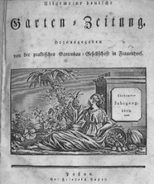 Allgemeine deutsche Garten-Zeitung. 1829.01.01 No.1