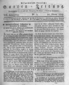 Allgemeine deutsche Garten-Zeitung. 1829.01.14 No.3