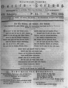 Allgemeine deutsche Garten-Zeitung. 1829.03.14 No.11