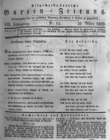 Allgemeine deutsche Garten-Zeitung. 1829.03.28 No.13