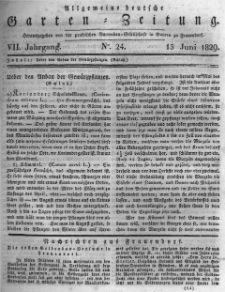 Allgemeine deutsche Garten-Zeitung. 1829.06.13 No.24