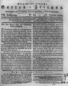 Allgemeine deutsche Garten-Zeitung. 1829.08.17 No.33