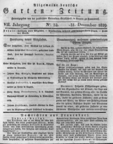 Allgemeine deutsche Garten-Zeitung. 1829.12.31 No.52