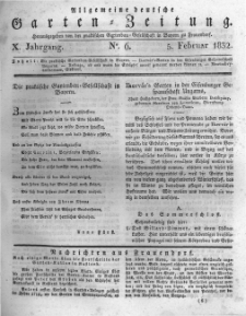 Allgemeine deutsche Garten-Zeitung. 1832.02.05 No.6