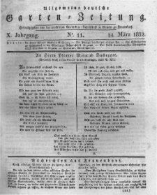 Allgemeine deutsche Garten-Zeitung. 1832.03.14 No.11