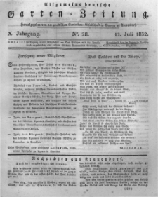 Allgemeine deutsche Garten-Zeitung. 1832.07.12 No.28