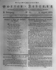 Allgemeine deutsche Garten-Zeitung. 1832.08.09 No.32