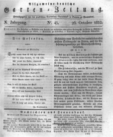 Allgemeine deutsche Garten-Zeitung. 1832.10.26 No.43