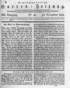 Allgemeine deutsche Garten-Zeitung. 1834.11.10 No.45