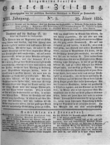 Allgemeine deutsche Garten-Zeitung. 1835.01.29 No.5