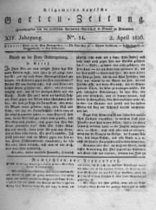 Allgemeine deutsche Garten-Zeitung. 1836.04.02 No.14