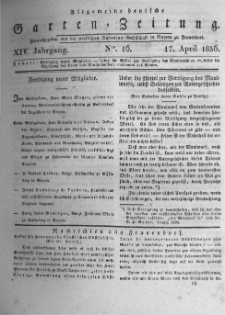 Allgemeine deutsche Garten-Zeitung. 1836.04.17 No.16