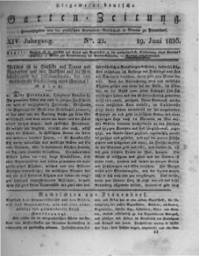 Allgemeine deutsche Garten-Zeitung. 1836.06.19 No.25