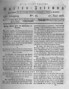 Allgemeine deutsche Garten-Zeitung. 1836.06.27 No.26