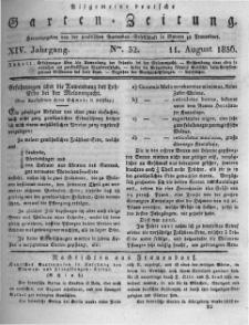 Allgemeine deutsche Garten-Zeitung. 1836.08.11 No.32
