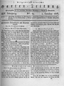 Allgemeine deutsche Garten-Zeitung. 1836.10.01 No.39