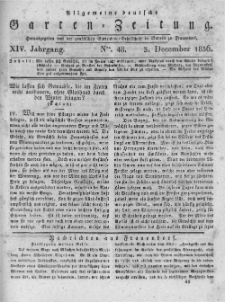 Allgemeine deutsche Garten-Zeitung. 1836.12.03 No.48