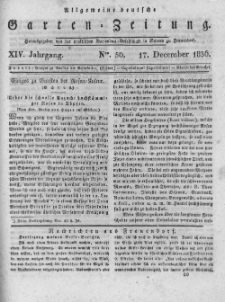 Allgemeine deutsche Garten-Zeitung. 1836.12.17 No.50