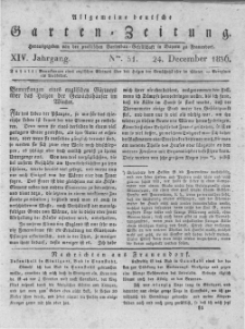 Allgemeine deutsche Garten-Zeitung. 1836.12.24 No.51