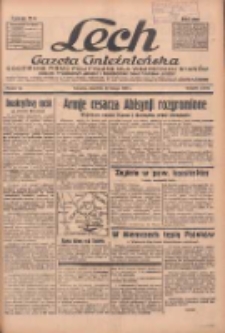 Lech.Gazeta Gnieźnieńska: codzienne pismo polityczne dla wszystkich stan&oacute;w. Dodatki: tygodniowy "Lechita" i powieściowy oraz dwutygodnik "Leszek" 1936.02.20 R.36 Nr42