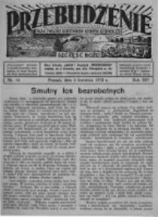 Przebudzenie: organ Związku Robotników Rolnych i Leśnych ZZP. 1933.04.06 R.15 Nr14