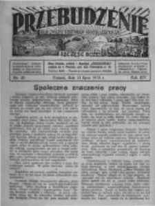 Przebudzenie: organ Związku Robotników Rolnych i Leśnych ZZP. 1933.07.13 R.15 Nr28