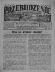 Przebudzenie: organ Związku Robotników Rolnych i Leśnych ZZP. 1933.11.16 R.15 Nr46