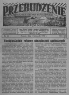 Przebudzenie: organ Związku Robotników Rolnych i Leśnych ZZP. 1934.11.01 R.16 Nr44