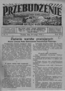 Przebudzenie: organ Związku Robotników Rolnych i Leśnych ZZP. 1935.02.28 R.17 Nr9