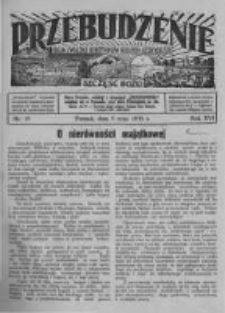 Przebudzenie: organ Związku Robotników Rolnych i Leśnych ZZP. 1935.05.09 R.17 Nr19