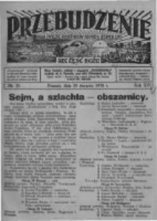 Przebudzenie: organ Związku Robotników Rolnych i Leśnych ZZP. 1935.08.29 R.17 Nr35