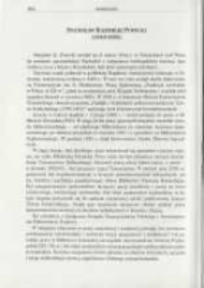 Stanisław Kazimierz Potocki (1944-1992). Pamiętnik Biblioteki Kórnickiej Z. 26.