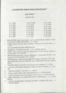 "Pamiętnik Biblioteki Kórnickiej". Spis treści. Zeszyty 1-25. Pamiętnik Biblioteki Kórnickiej Z. 26.