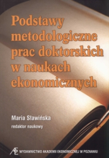 Przedsiębiorstwo jako przedmiot badań w naukach - aspekty metodologiczne