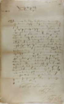 Jan Karol Chodkiewicz do króla Zygmunta III, Ryga 19.03.1604