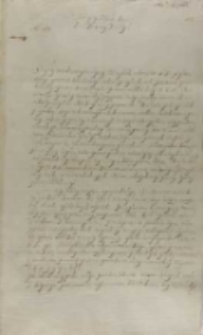 Jan Karol Chodkiewicz do króla Zygmunta III, Dorpat 17.09.1604