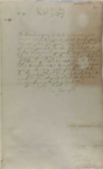 Jan Karol Chodkiewicz do króla Zygmunta III, Hiberpola 29.09.1604