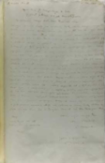 Kopia listu Jana Zamoyskiego do króla Zygmunta III, Zamość 15.10.1604