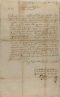 Christophorus Radziwił exercituum M. D. L. dux campestris Rigensibus, Birże 08.04.1619