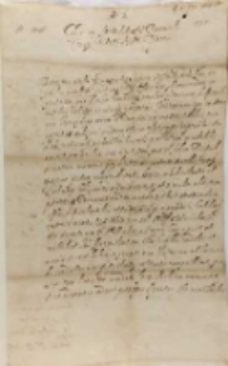 Leo Sapieha Cancellarius M. D. Lithuaniae Proconsulibus Consulibusque Ciuitatis Rigensis. Warszawa 20.11.1619