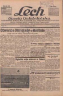 Lech.Gazeta Gnieźnieńska: codzienne pismo polityczne dla wszystkich stan&oacute;w. Dodatki: tygodniowy "Lechita" i powieściowy oraz dwutygodnik "Leszek" 1936.08.04 R.36 Nr179