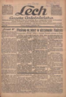 Lech.Gazeta Gnieźnieńska: codzienne pismo polityczne dla wszystkich stan&oacute;w. Dodatki: tygodniowy "Lechita" i powieściowy oraz dwutygodnik "Leszek" 1936.10.01 R.36 Nr228
