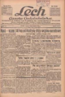 Lech.Gazeta Gnieźnieńska: codzienne pismo polityczne dla wszystkich stan&oacute;w. Dodatki: tygodniowy "Lechita" i powieściowy oraz dwutygodnik "Leszek" 1936.10.18 R.36 Nr243