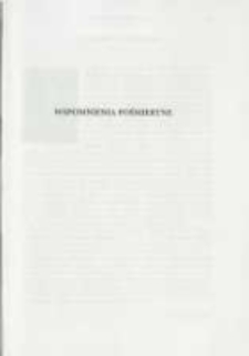 Wspomnienia pośmiertne. Pamiętnik Biblioteki Kórnickiej Z. 30.