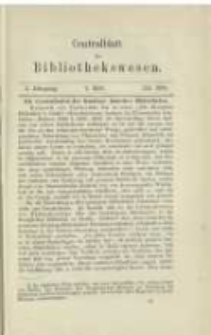 Centralblatt für Bibliothekswesen. 1884.07 Jg.1 heft 7