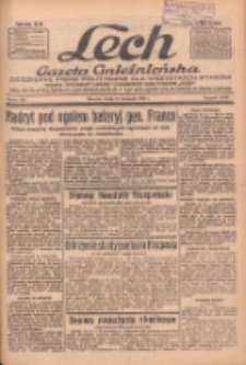 Lech.Gazeta Gnieźnieńska: codzienne pismo polityczne dla wszystkich stan&oacute;w. Dodatki: tygodniowy "Lechita" i powieściowy oraz dwutygodnik "Leszek" 1936.11.11 R.36 Nr263