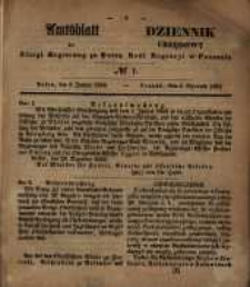 Amtsblatt der Königlichen Regierung zu Posen. 1853.01.04 Nro.1