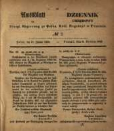 Amtsblatt der Königlichen Regierung zu Posen. 1853.01.11 Nro.2