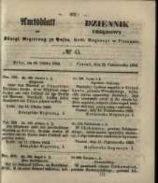 Amtsblatt der Königlichen Regierung zu Posen. 1853.10.25 Nro.43