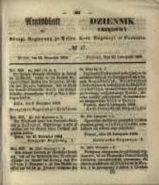 Amtsblatt der Königlichen Regierung zu Posen. 1853.11.22 Nro.47